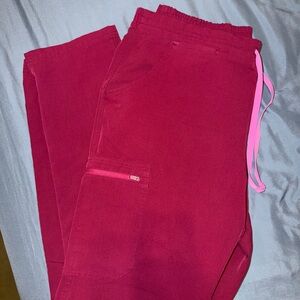 Figs Women's Scrub Pants in Berry Pink